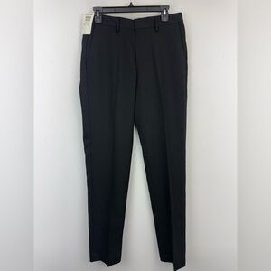 Reaction Kenneth Cole size 30x30 Black Stretch Slim Fit Dress Trousers Pants NWT
